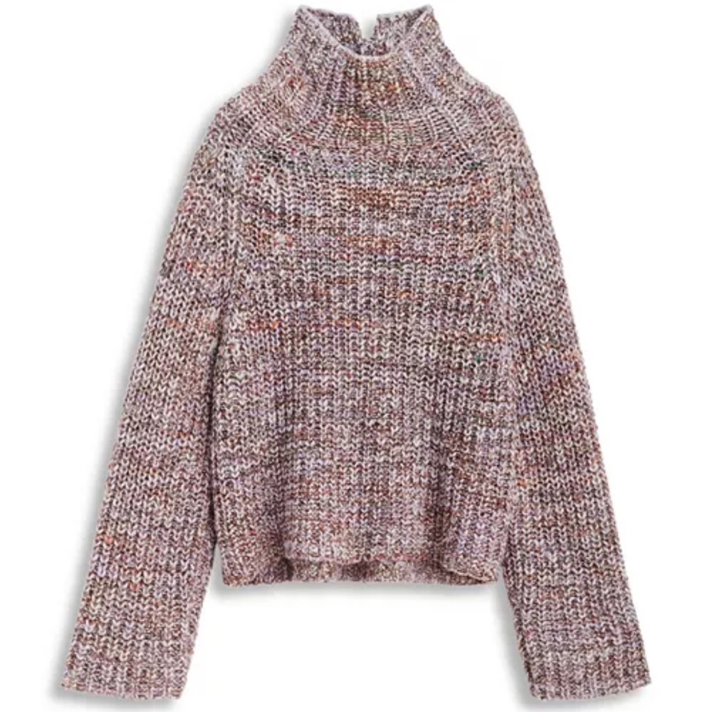 Nwot Rag & Bone Purple Multi Daphne Turtleneck Sweater